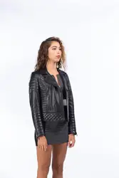 Women Leather Jacket Made in Turkey(OEM and ODM service)