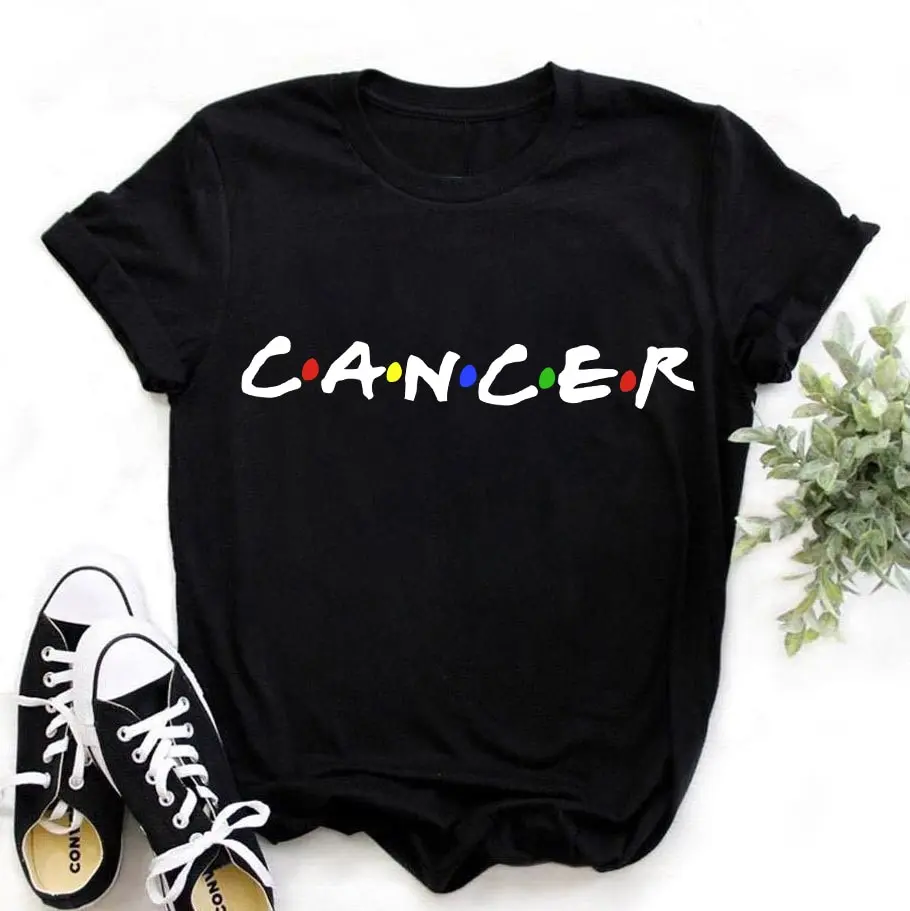 
Twelve Constellations Zodiac Sign Letters Black Tshirt Women Short Sleeve O-neck T shirt Soft Breathable Casual Tshirt 