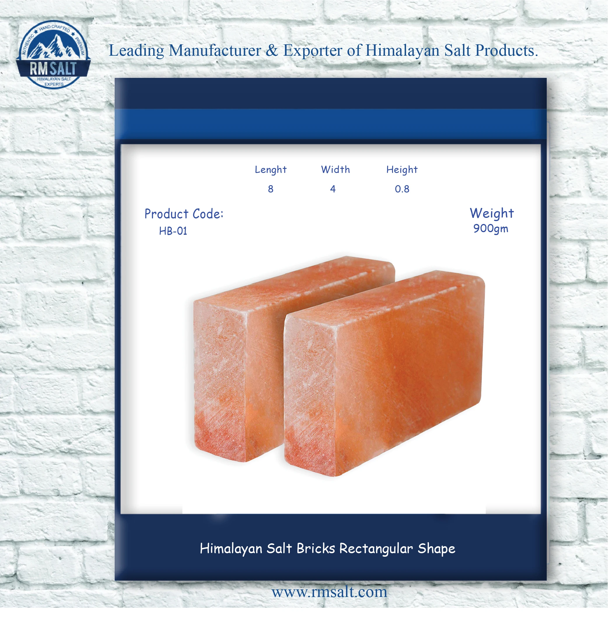 Himalayan Salt Bricks Rectangular