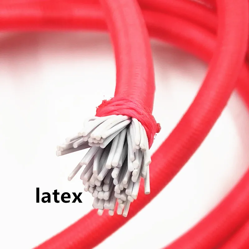 Прочный сверхпрочный Эластичный банджи-шнур диаметром 4 мм, полиэфирный круглый эластичный ударный эмульсионный резиновый шнур, веревка