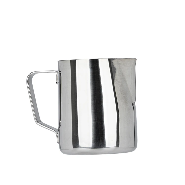 Wholesale 304 Stainless Steel Milk Jug For Espresso Coffee 350 ml 600 ml  Customized Milk Pitcher