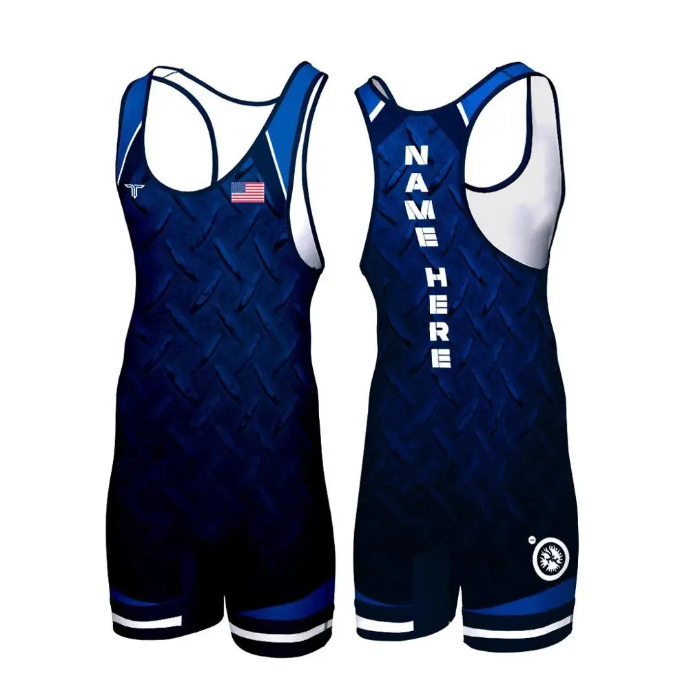 
Hot Sale Sublimation Men Bodysuit Wrestling Suit Singlet for Wrestling 