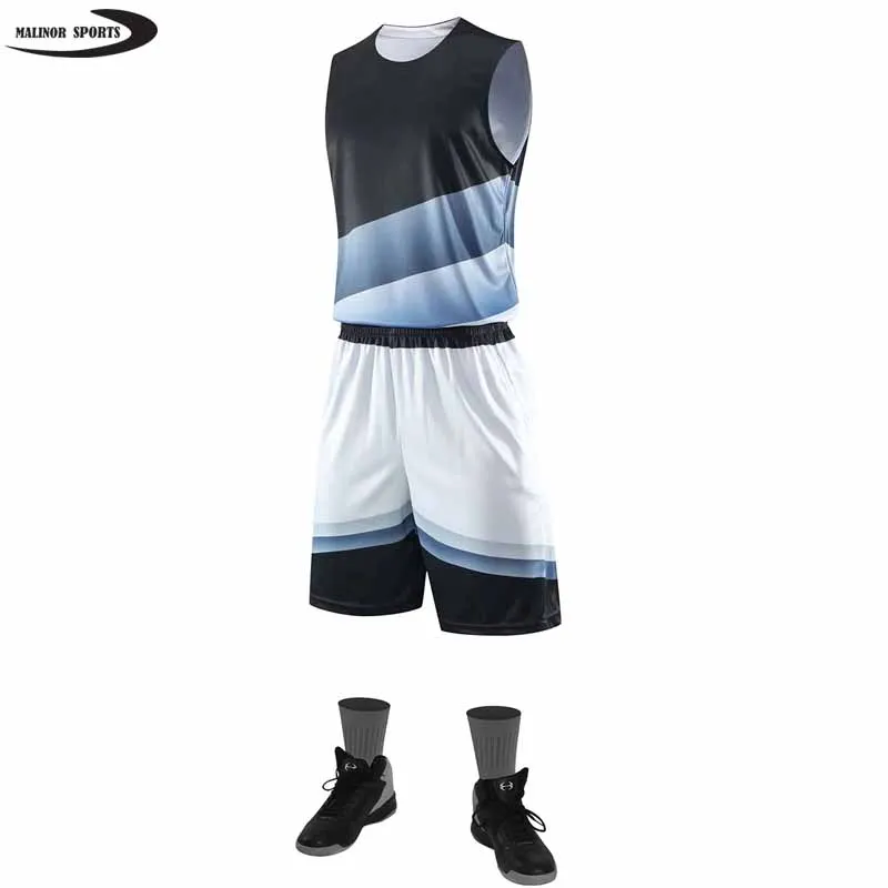 Форма для баскетбола с сублимационной печатью новейший дизайн Комплект Баскетбольной униформы на заказ