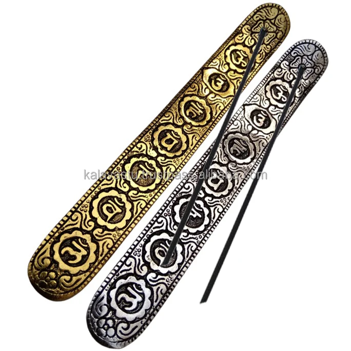 Decorative white metal incense stick burner and ash catcher Agarbatti Stand Aroma Therapy Incense Stand