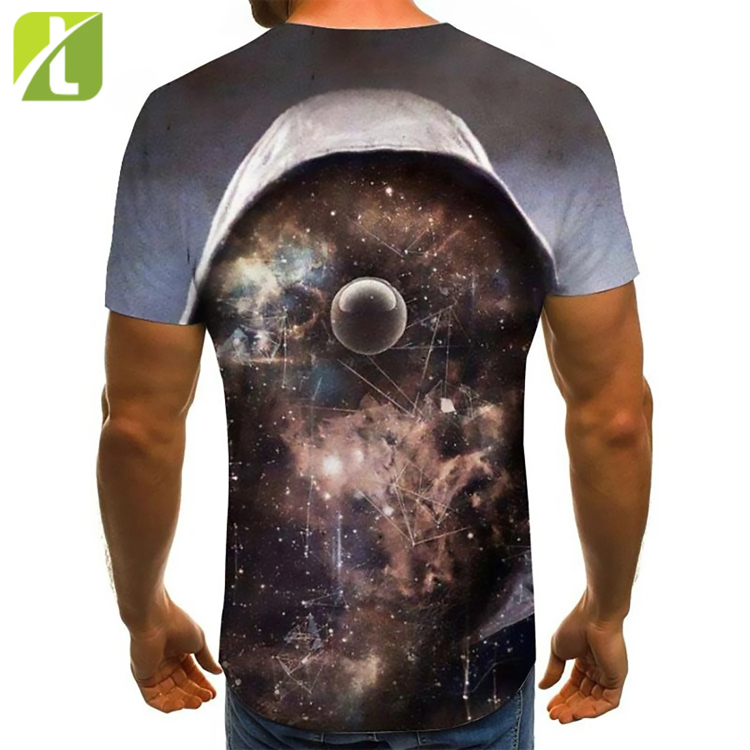  Оптовая продажа высокое качество полиэстер пользовательский узор логотип сублимация 3D футболка