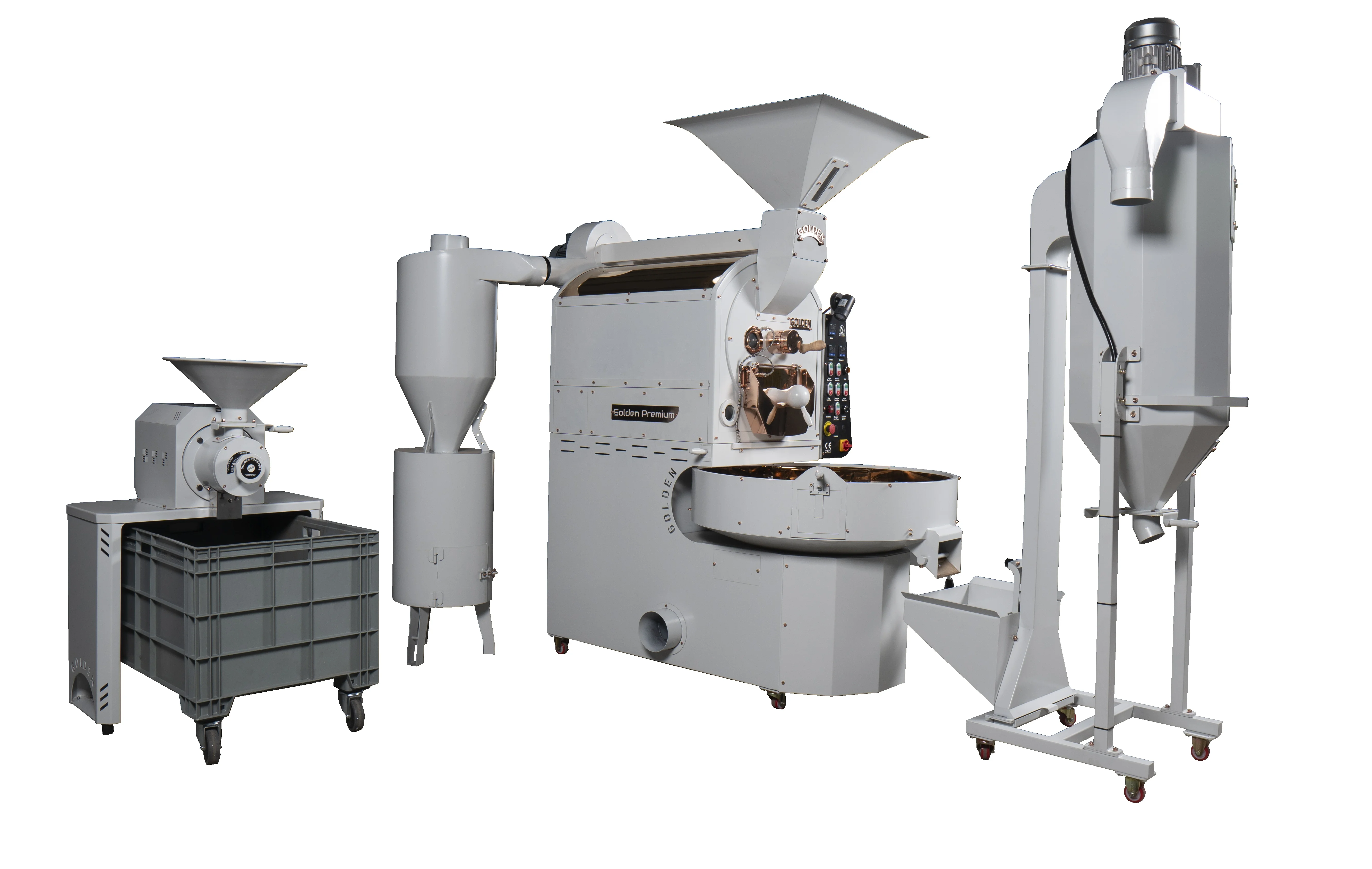 GR20 Golden Coffee Roaster Commercial 20KG Batch Capacity Industrial Coffee Roaster Machine Shop Roastery