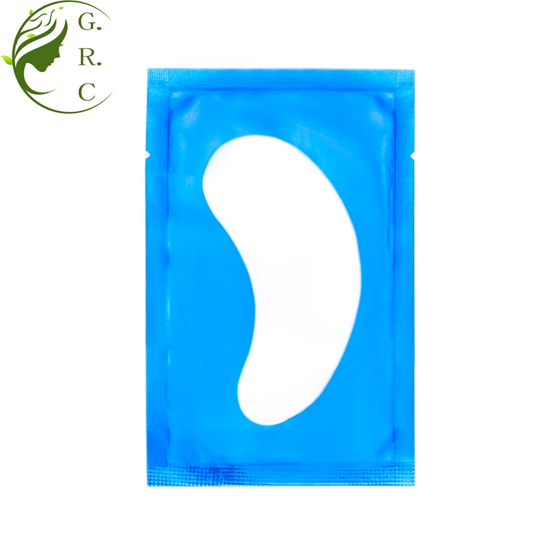 Private label hydrogel gold lint free makeup remover under eye pads for eyelash extensions