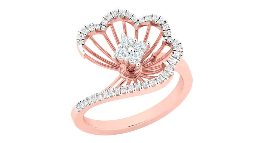 Sophisticated design Good looking design moissanite colorless diamond DEF Certified solitaire ring low price worldwide delivery