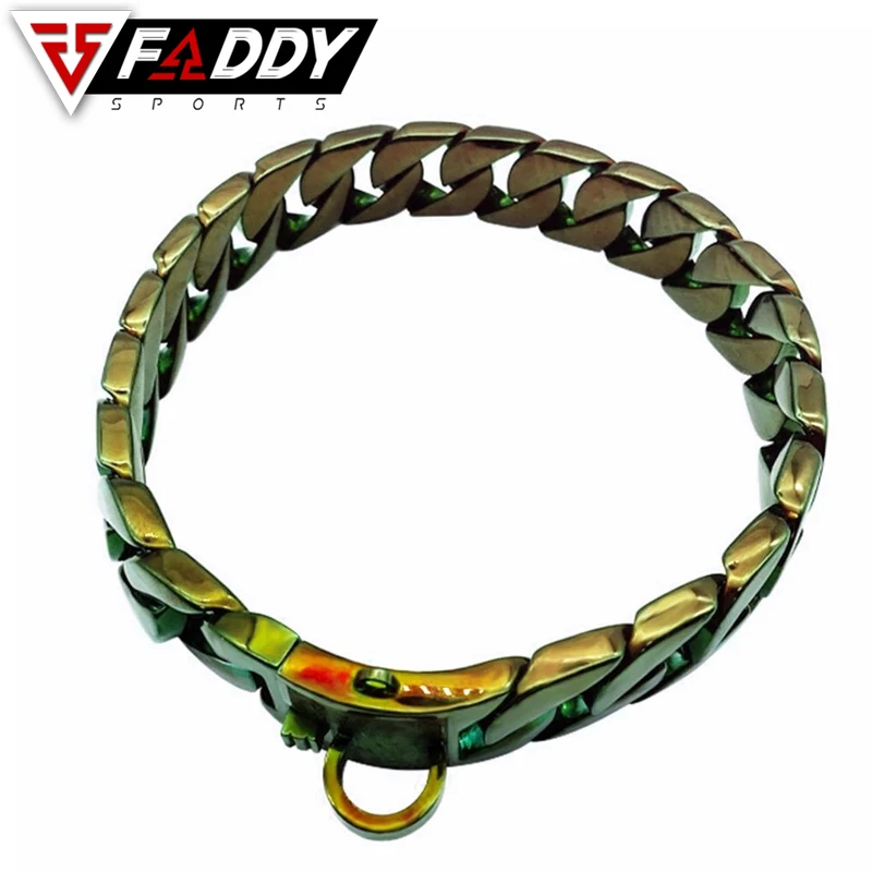  Цепочка-чокер для собак с ручкой из нержавеющей стали