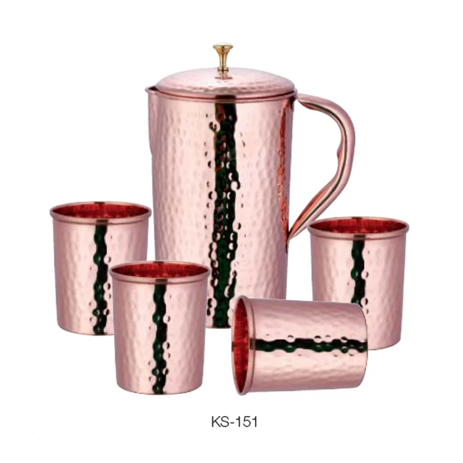 
PRINTED JUG WITH GLASS SET / HANDMADE JUG GLASS / WATER JUG GLASS PITCHER 