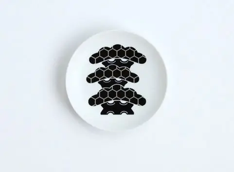 Customized Porcelain Small Plate wit Graphic Design for Gift