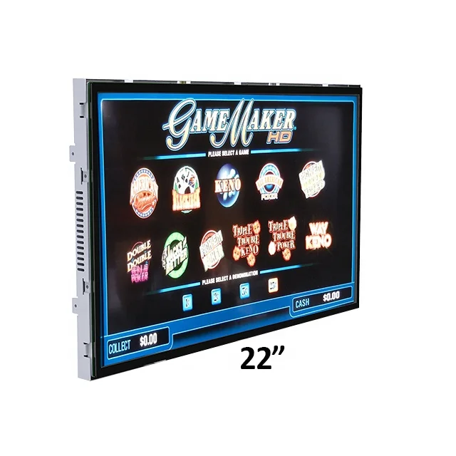 
Toponetech 22 23 inch PCAP Multi TFT LCD IPS touch screen monitor display for Aristocrat machine high brightness 