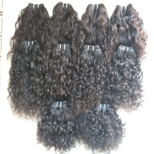 Прямые продажи с фабрики вьющиеся волосы натурального цвета необработанные натуральные прямые волнистые