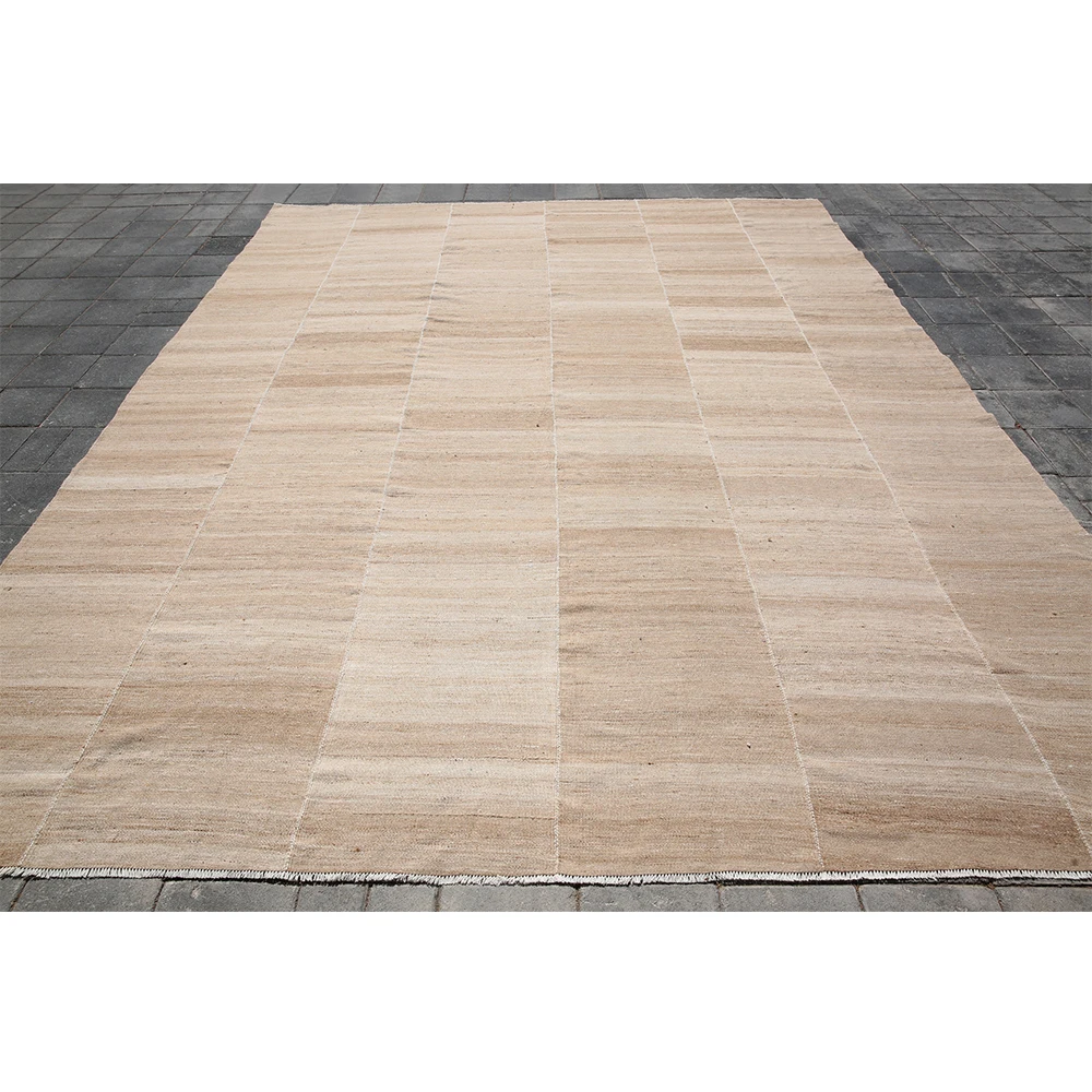 Турецкий ручной тканый полосатый ковер K-2422