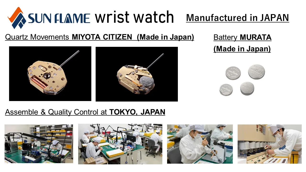 Japanese Quartz Movements wristwatch Fashion watch waterproof