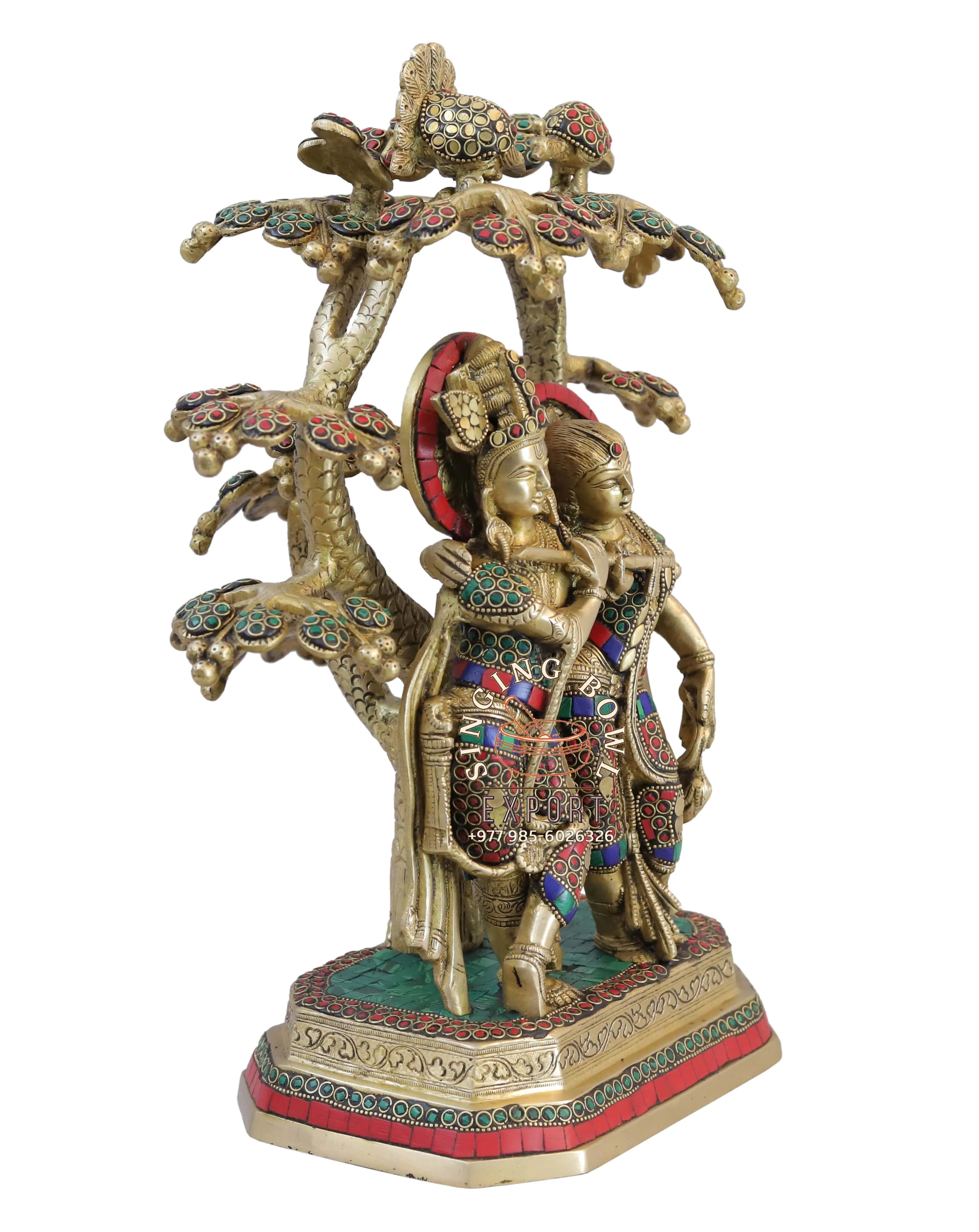 Radha Krishna Statue  Brass