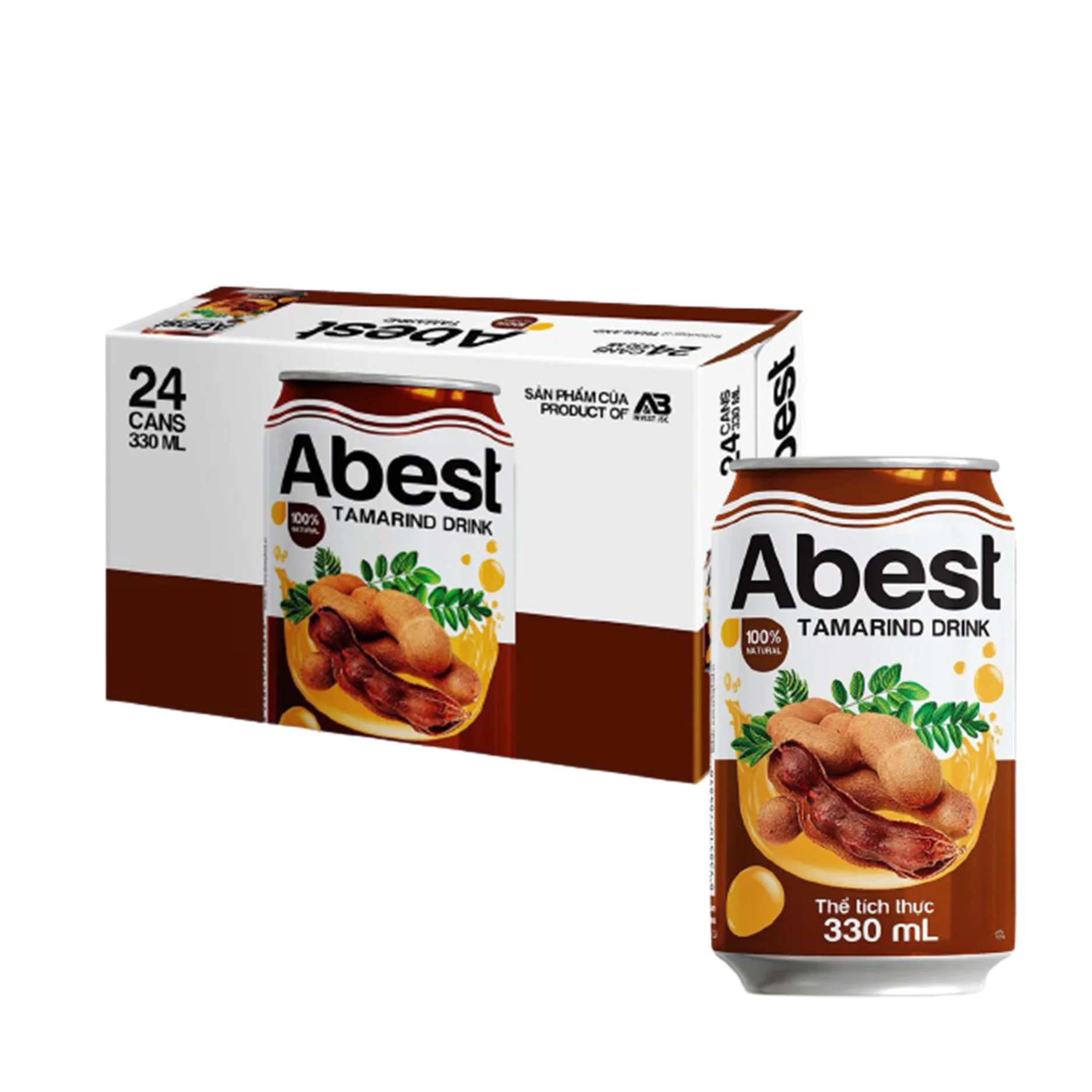 Wholesale Tamarind Fruit Juice 330ml Canned ABEST OEM fruit juice