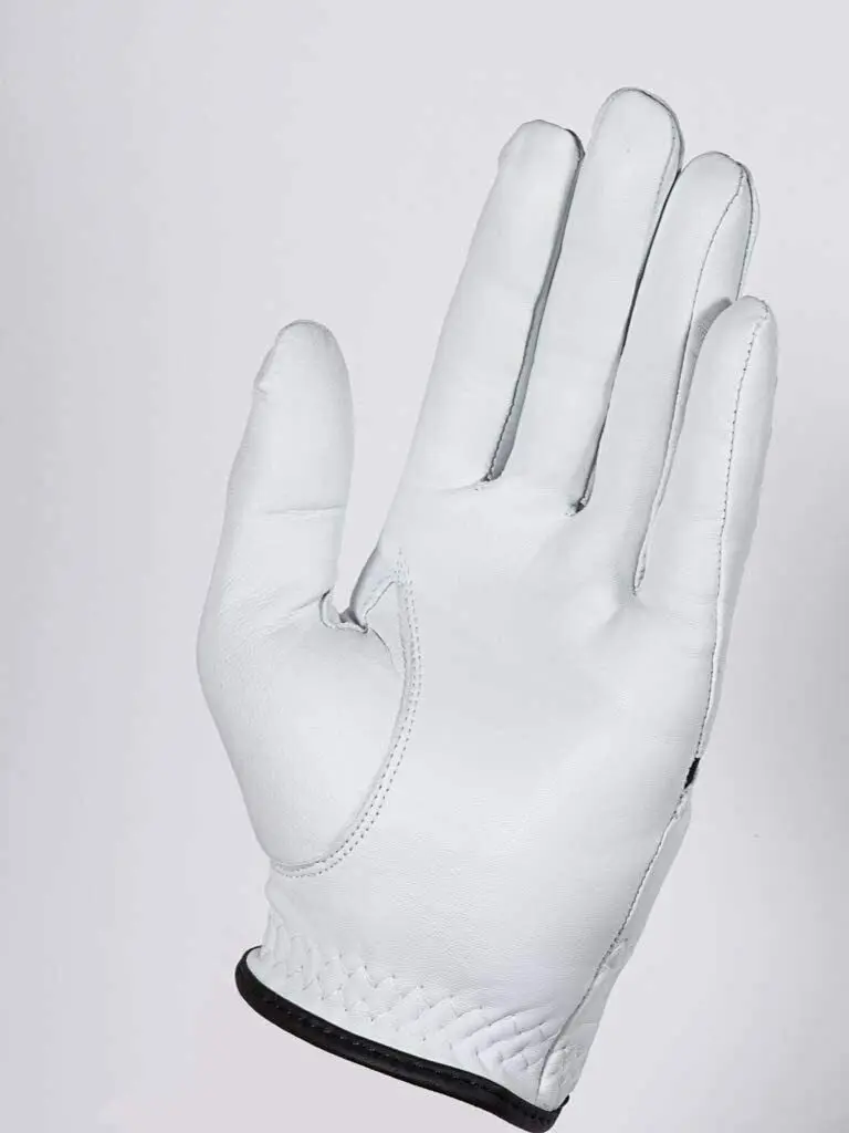 Cabretta  Leather Golf Glove Full White Soft Genuine Cabretta Leather Golf Glove Mens Cabretta leather golf glove