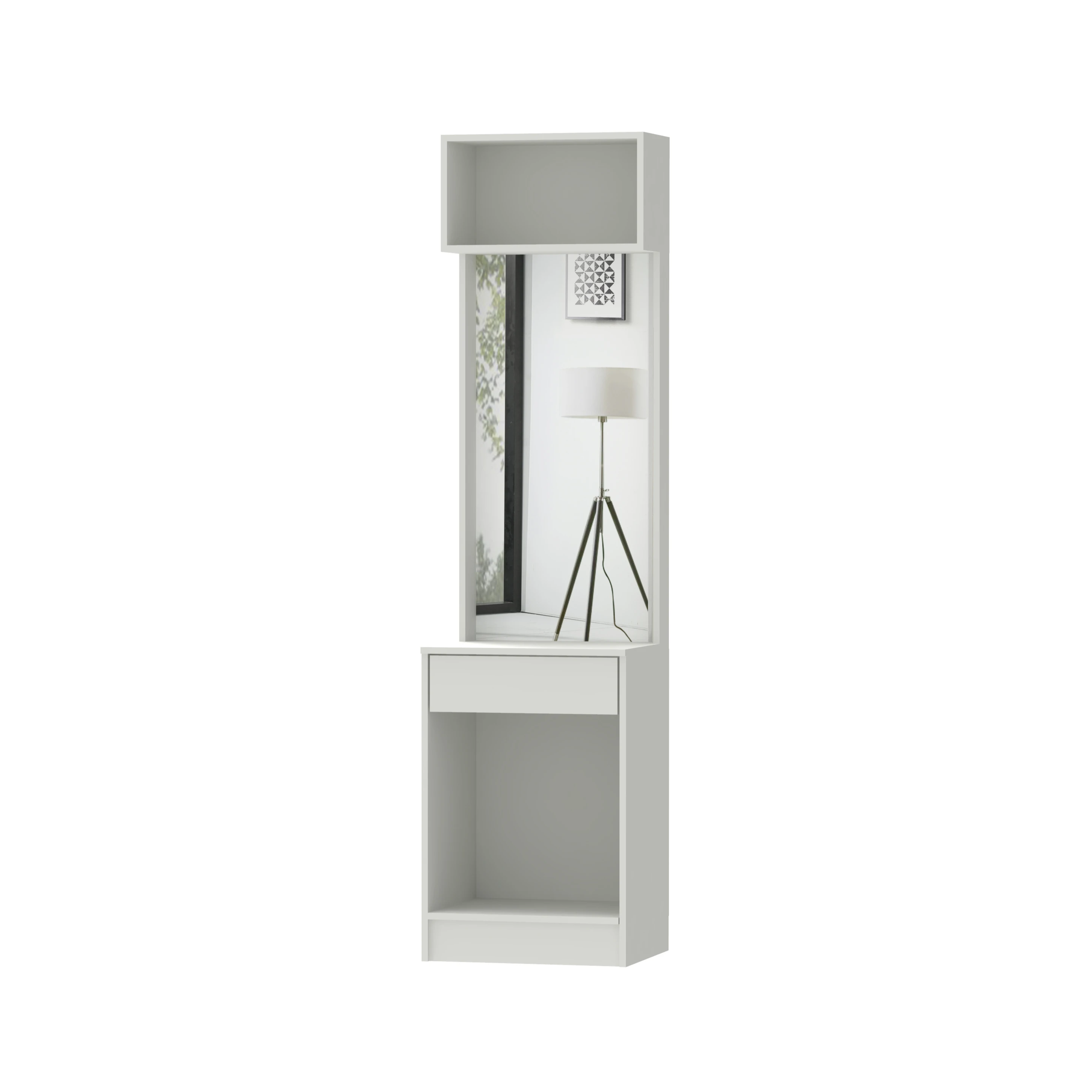 Space Saving Simple Design Wooden Tall Design Dressing Table Make Up Table Make Up Table 15_0001