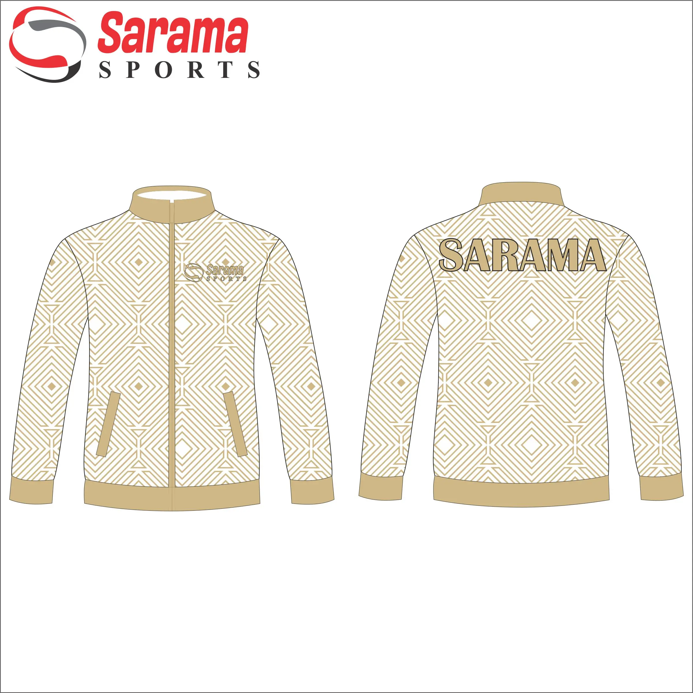 Custom Sarama Hot New Products Fashion Quilted Bomber Jackets with Fine Quality / Screen Printed / Embroidery