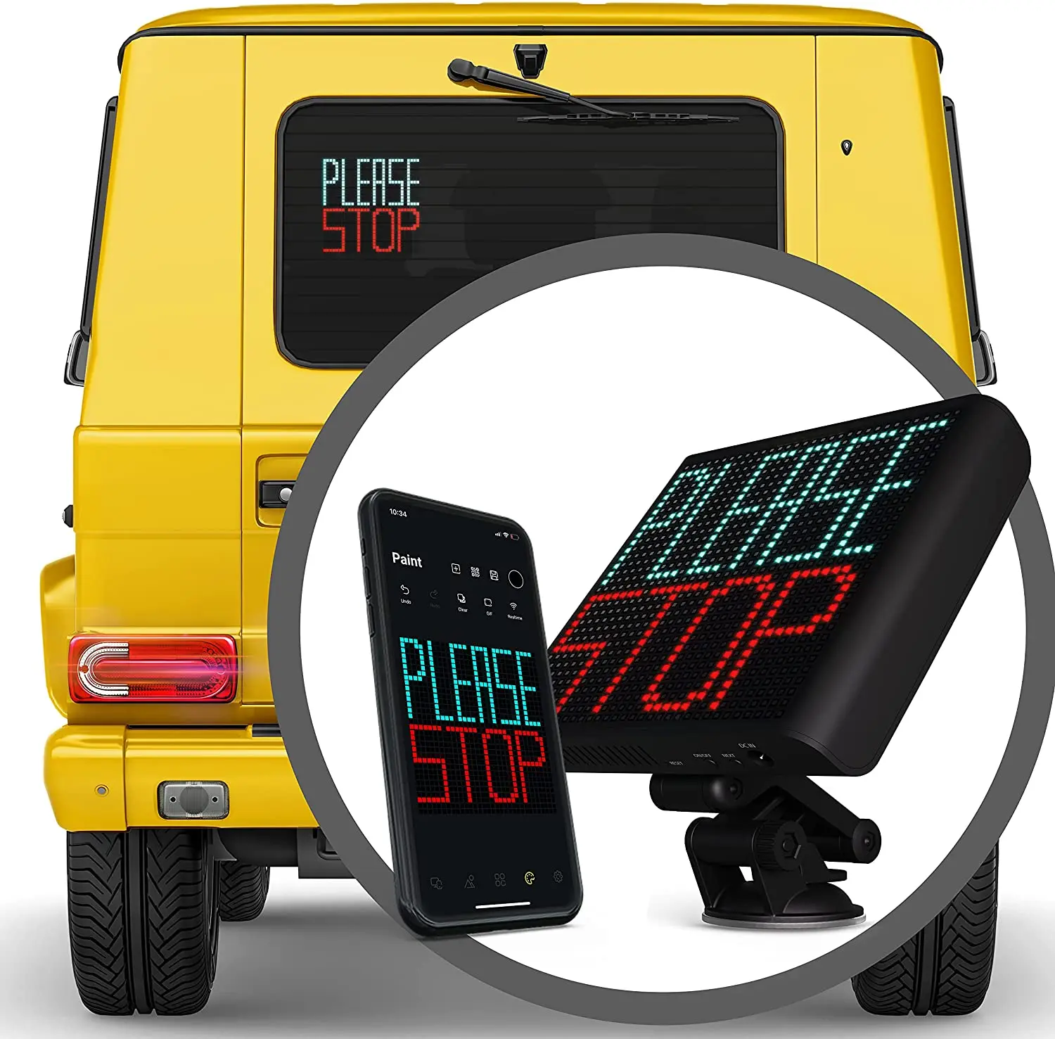 New Design Simple To Use Wireless Car Emoji Display Model Number mj1901 From United States