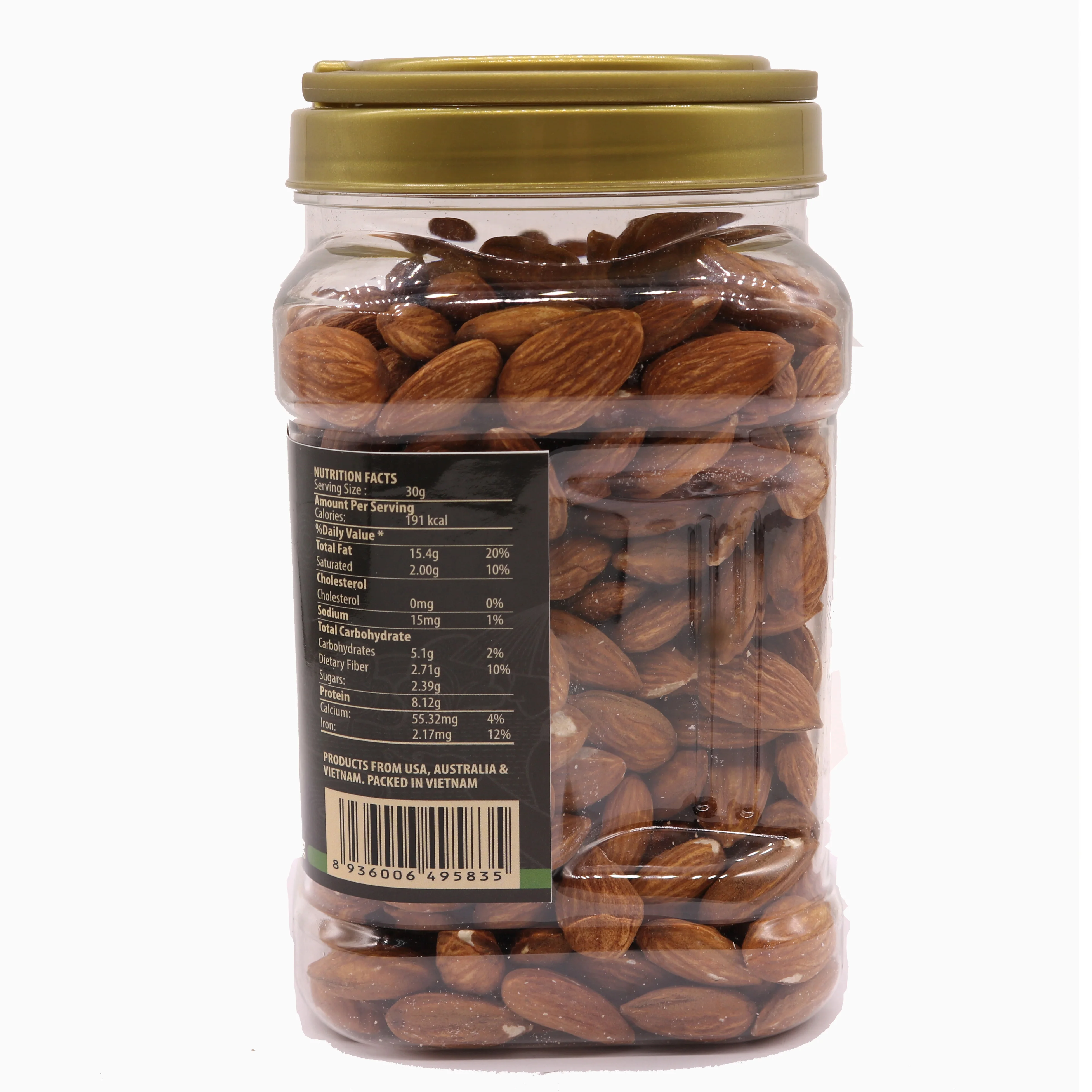 ODM OEM Unsalted Almond 450g Jar Natural for Wholesale Top Grade 100% Natural Dried Free Sample