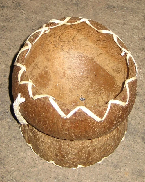 Coconut And Bamboo Planter Wholesale Pot Handmade Home Decor Basket Garden Decoration Outdoor Natural Multi Size