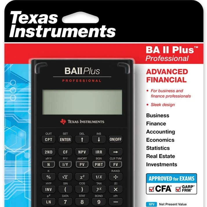 Лучший оригинальный новый профессиональный финансовый калькулятор Texas Instruments BA II Plus