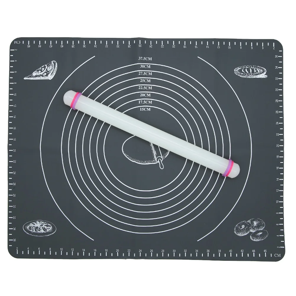 Hot Sale White Mini Multifunctional Cookie Non Stick Kitchen Baking Plastic Rolling Pin