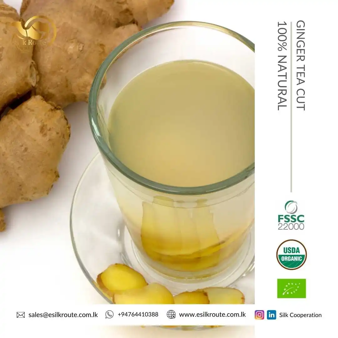 Factory Direct Supply High Quality Pure Organic Natural Ginger Tea Cut at Bulk Price