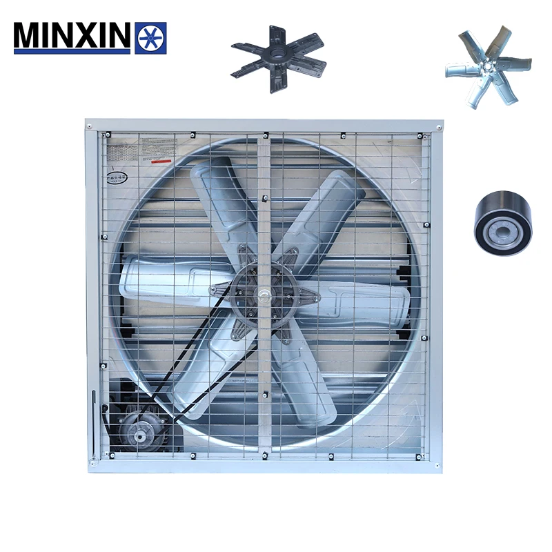 Shutter Box Fan Industrial Exhaust Ventilation Fan with Shutter Poultry Farm Fan