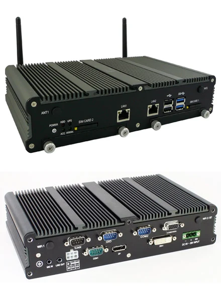 SD3611 мини встроенный компьютер для автомобиля Intel Gen 6 Core i7-6600U процессор с HD 520 GPU Мини ПК