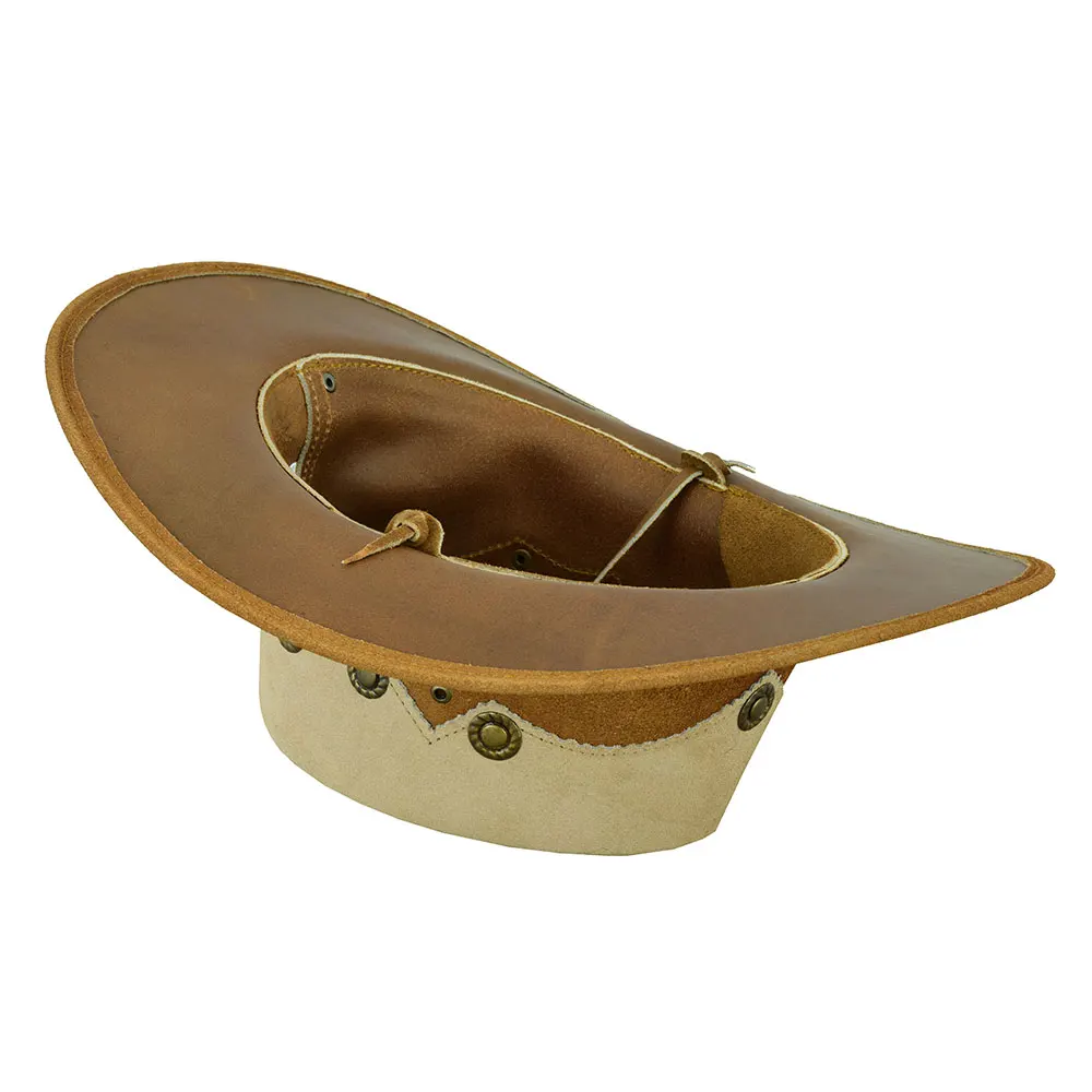 Custom Made Horse Hats In leather Fully customized / Western style leather bush hats Western cowboy hats