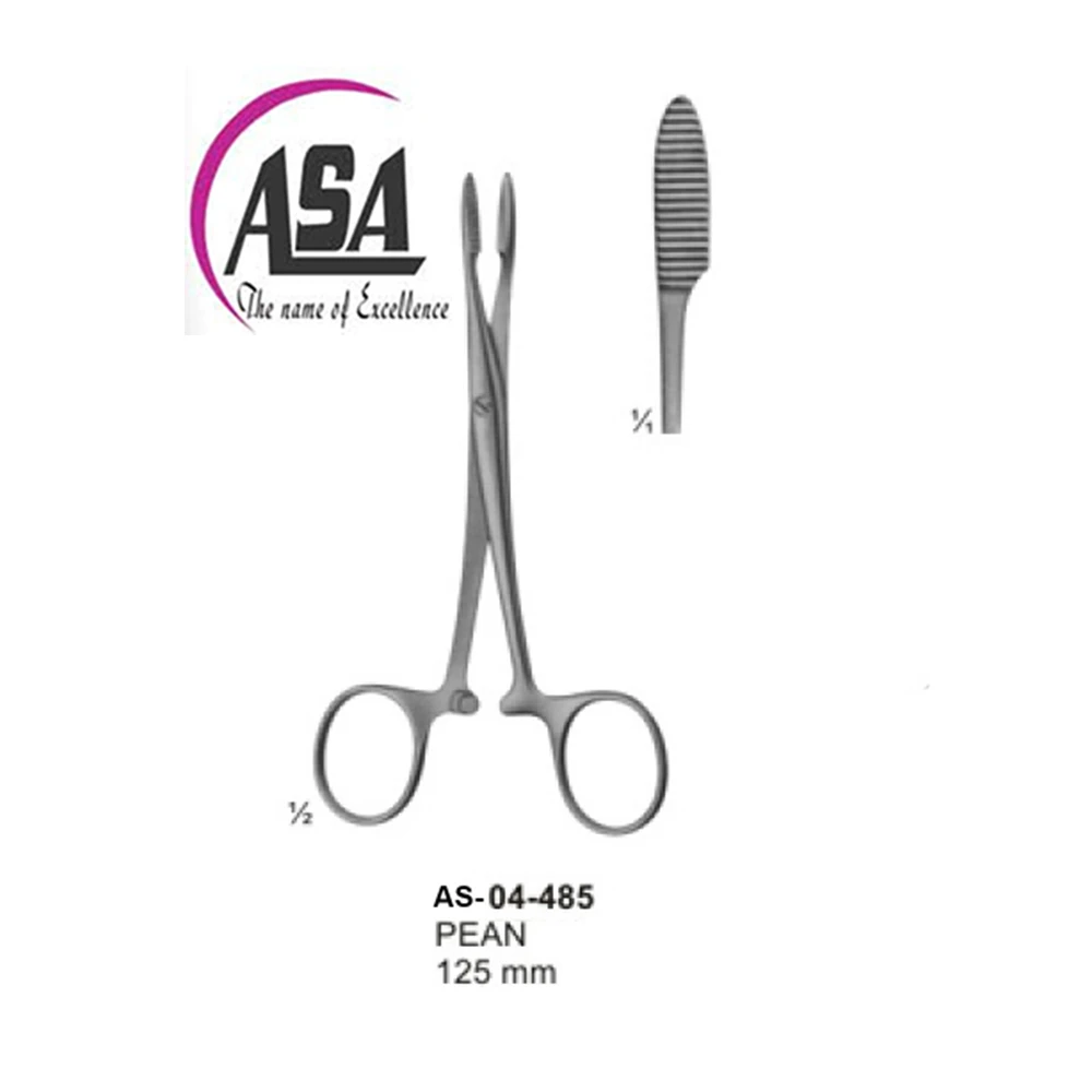 Pean hemostatic forceps 125mm straight stainless steel surgical instruments