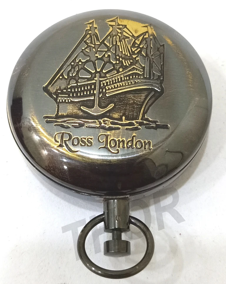 
Collectibles Nautical Brass Round Push Button Pocket Compass Gift Item 