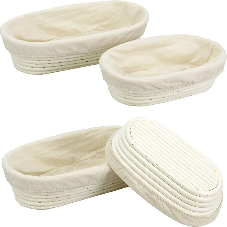 Set of 2 Oval Bread Proofing Basket, Rattan Brotforms Proofing Basket Bread Tools In Vietnam Wholesale