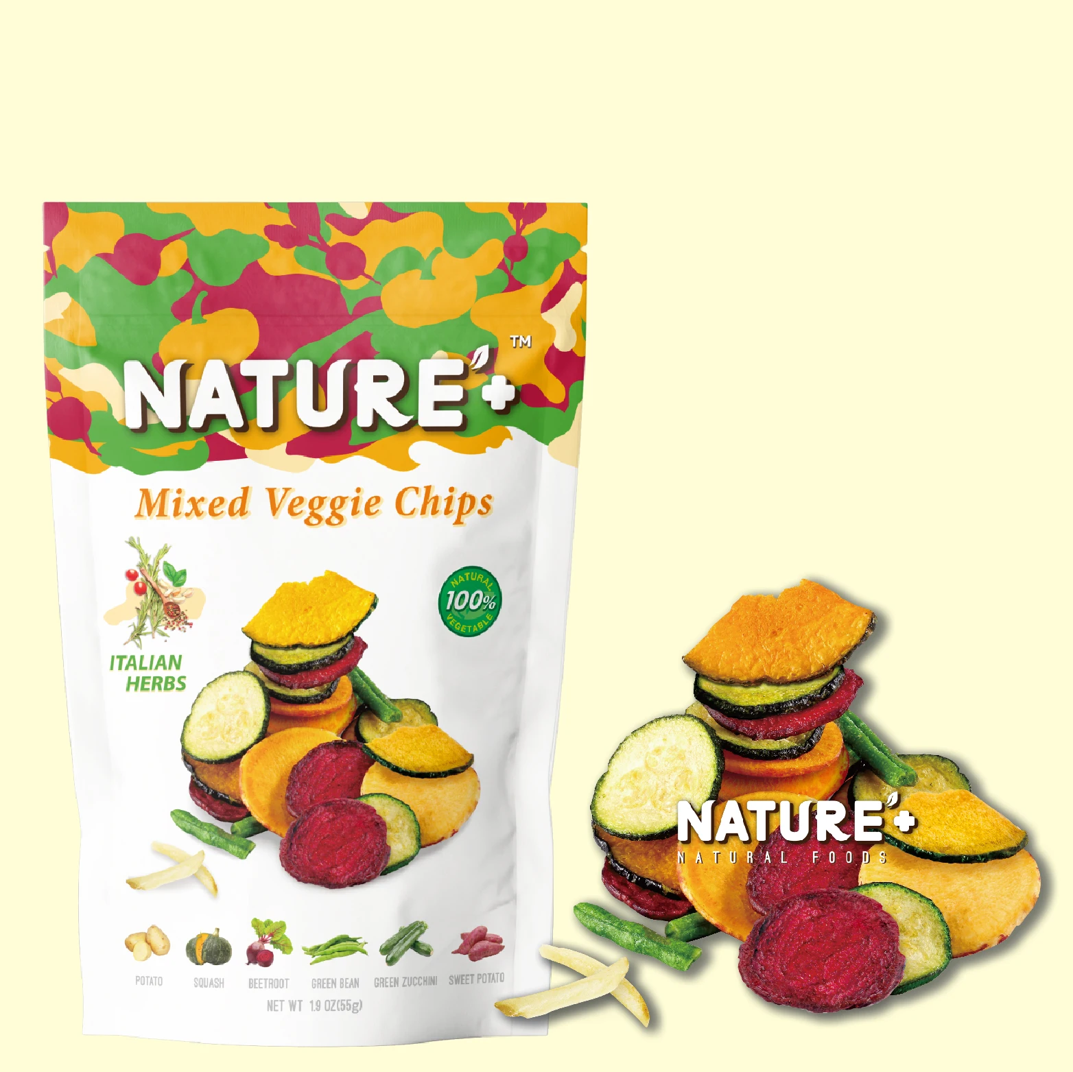 Vegetable Chips Exotic Flavor No Preservatives Low Fat Guilty Free Snacks Fried Chips