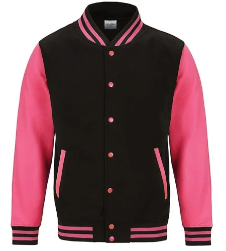Varsity Jacket Letterman Baseball Jacket Red & White Customized Logo Colors Sizes Designs Fashion
