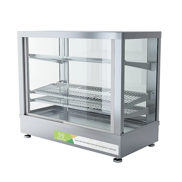 Restaurant Electric Hot Glass Food Warmer Display Showcase for Sale Warmer Display Showcase