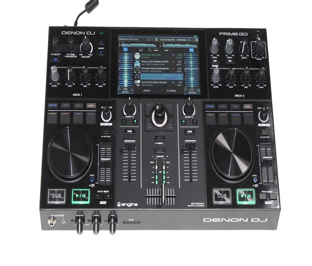 New Denon DJ PRIME GO DJ 2-Deck Rechargeable Smart DJ Controller