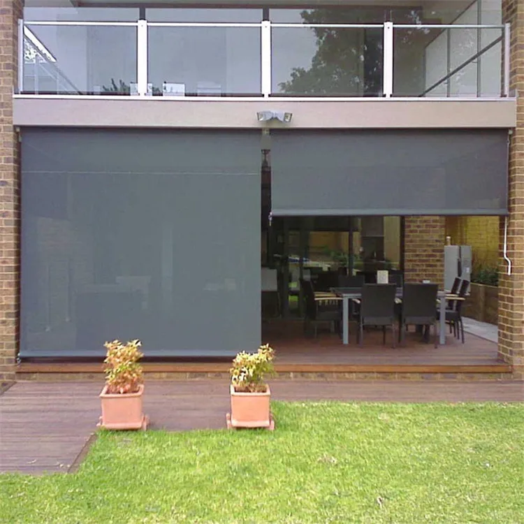 Venetian Blinds Aluminum  Motorized Weather Resistant Outdoor Zebra Blinds Price Sunscreen Shade Roller Blinds Glass