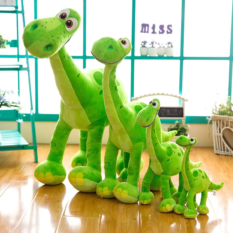 YIWU AULLAN  Hot Wholesale  Kawaii  Kids Birthday Gifts  Dinosaur Doll Green Long Neck Dinosaur Stuffed Animal Plush Toy