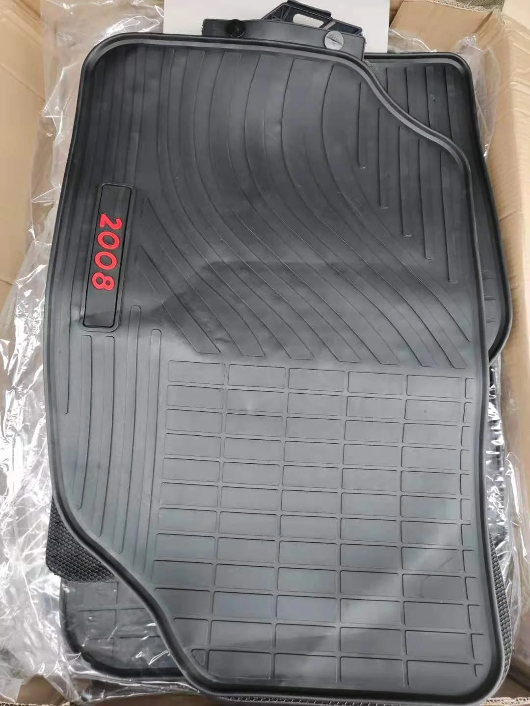 Specially designed rubber foot pads for automobiles Customized logo PVC flooring for business style car foot pads