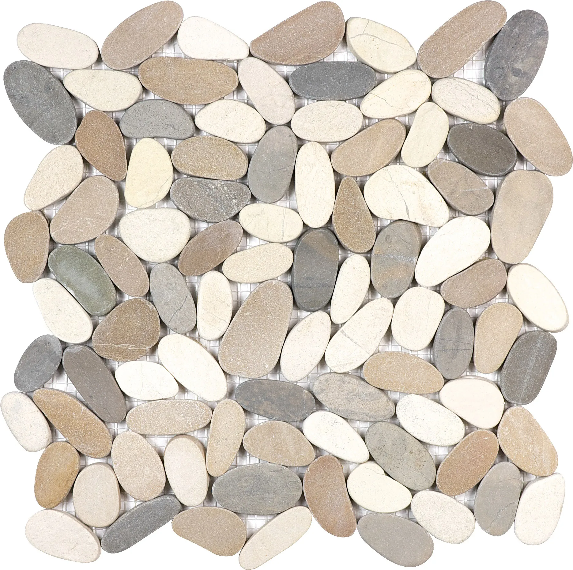
Nude Mix Color Wall Pebble Tile 