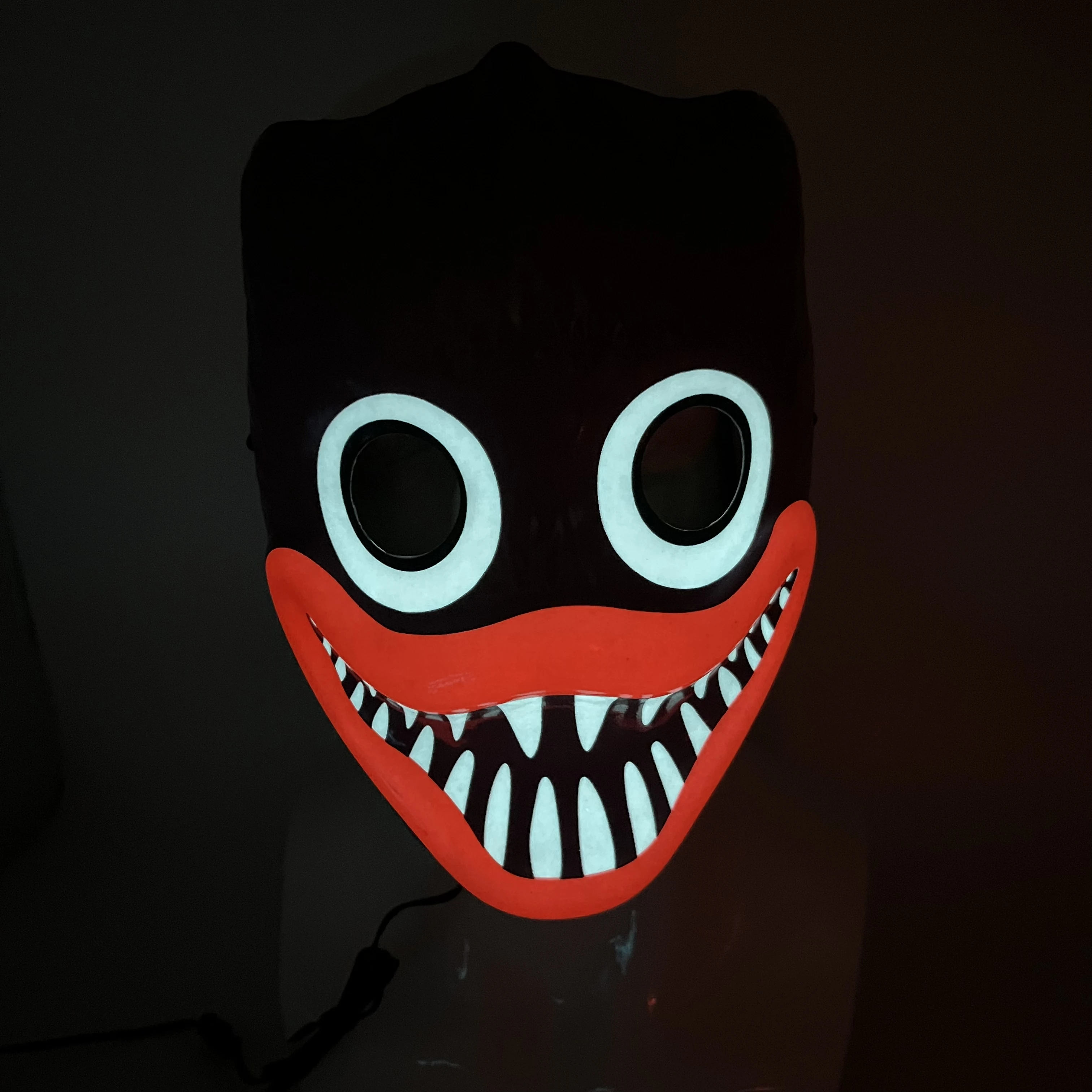 New Coming Luminous Poppy Mask Logo Customized Reusable Cosplay Party Halloween Light Up 3D Masks