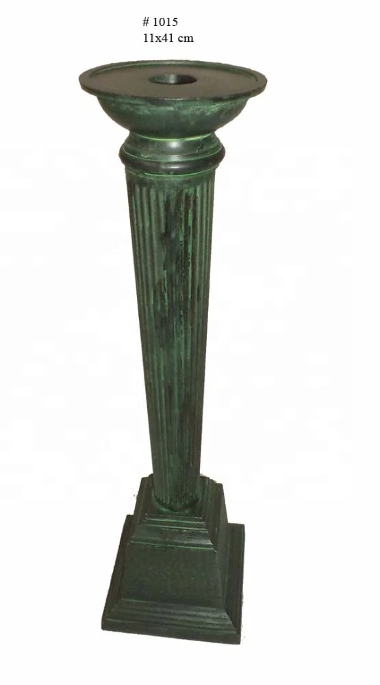 Vintage Style Floor Candle Holders Aluminium Metal Design With Antique Finishing Best for Home Decor Large Size Candle Stand