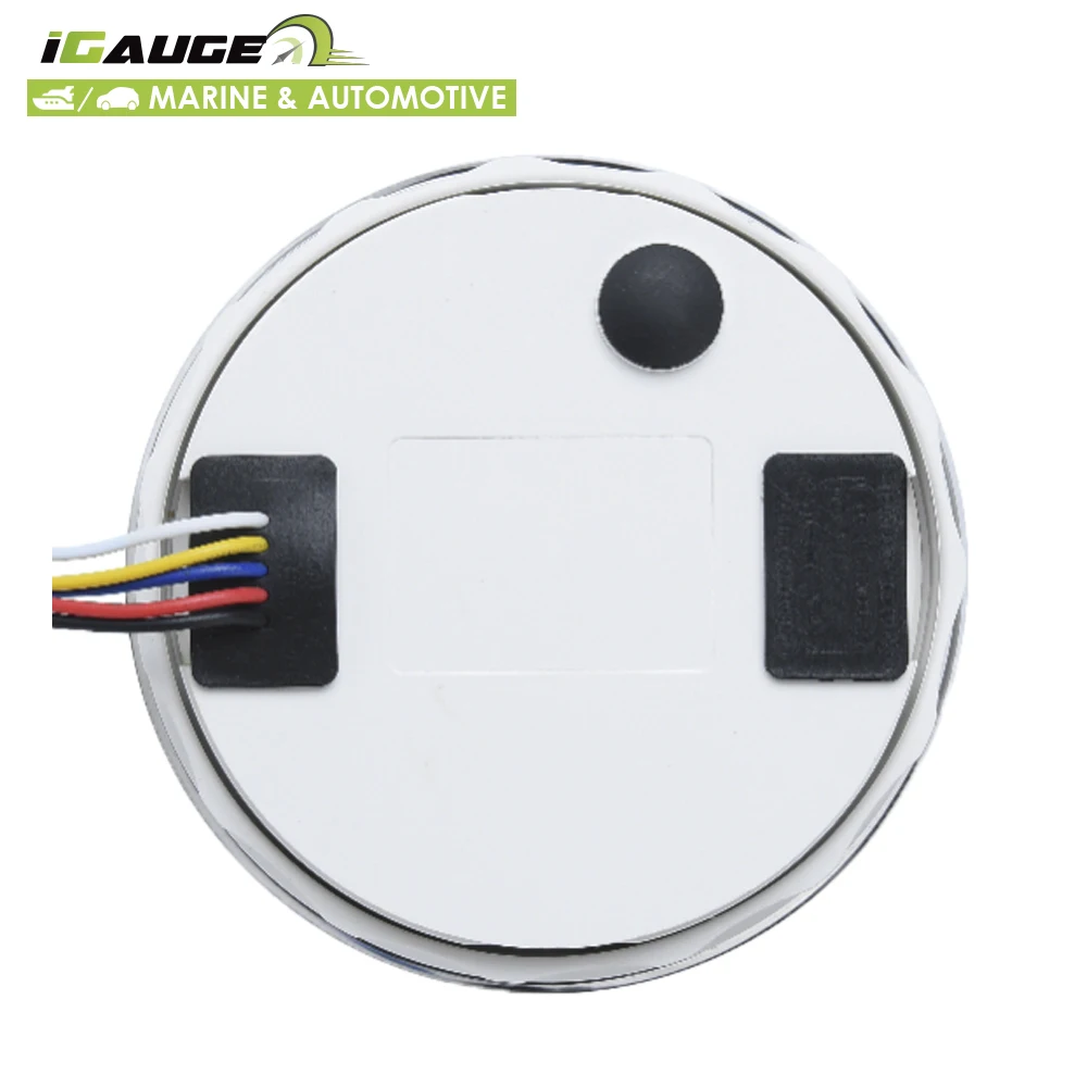 85mm electrical 60 RPM white face red LED tachometer with hour meter for