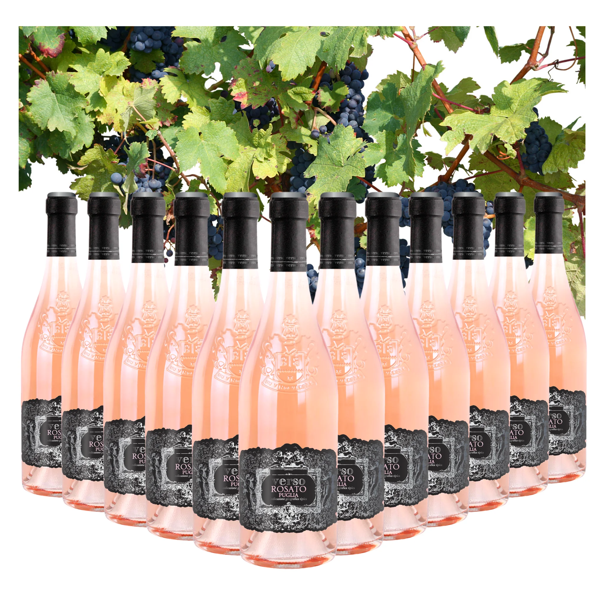 В итальянском стиле розовое вино-Rosato, IGT Verso Rosato-милое розовое вино-бутылки 750 мл спирта 12.5% для экспорта