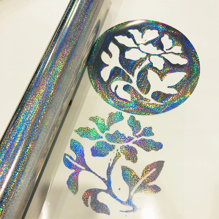 
Wholesale Price Heat Press Fabric Logo PET Laser Film DIY Vinyl Heat Transfer HTV 