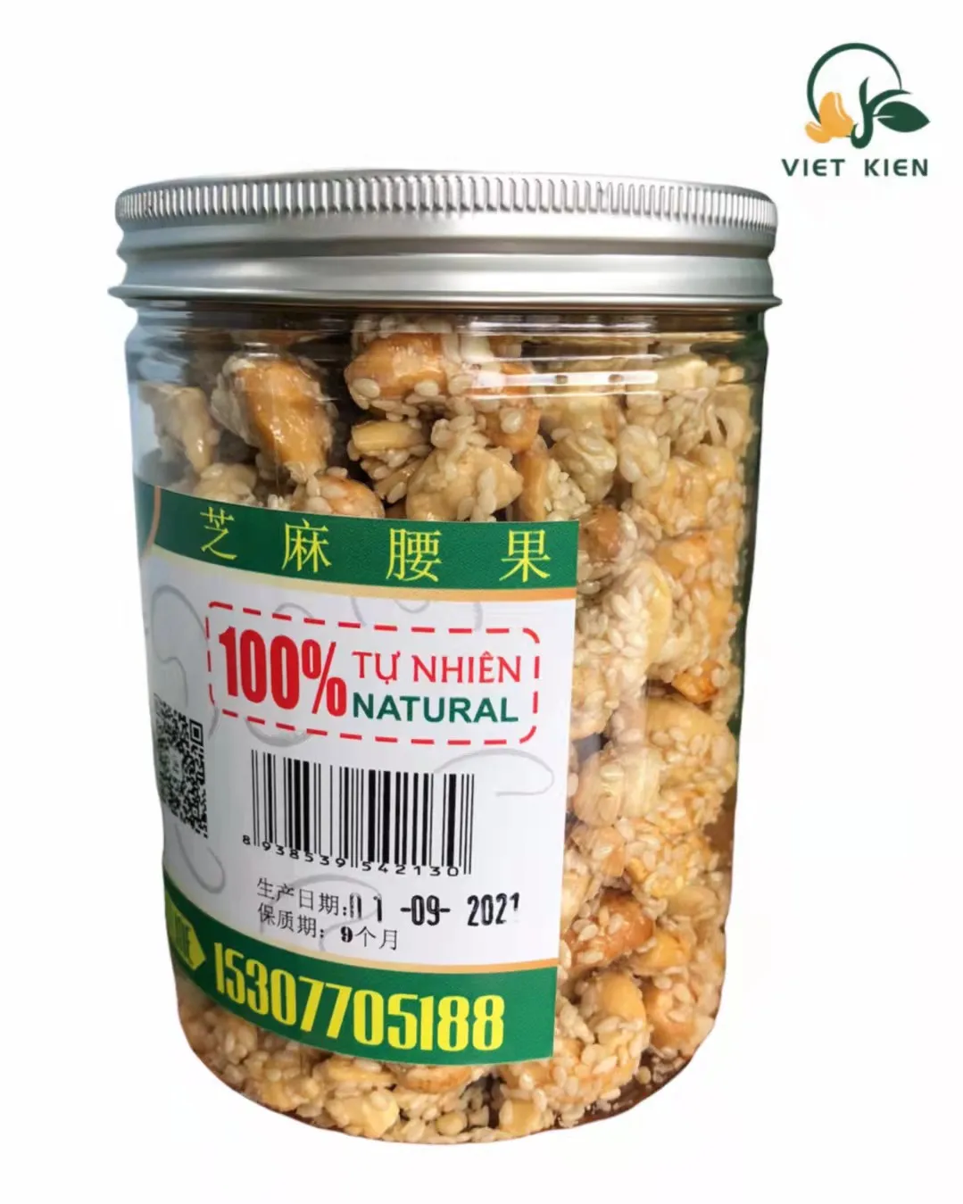ROASTED SALTED CASHEW KERNELS A180 SESAME CASHEW 300/BOX CASHEW